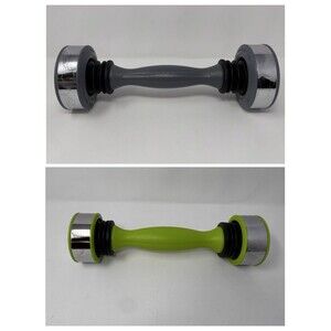 Shake Weight Original 5 lb Gray & 2.5 lb Green Fitness Workout Dumbbells